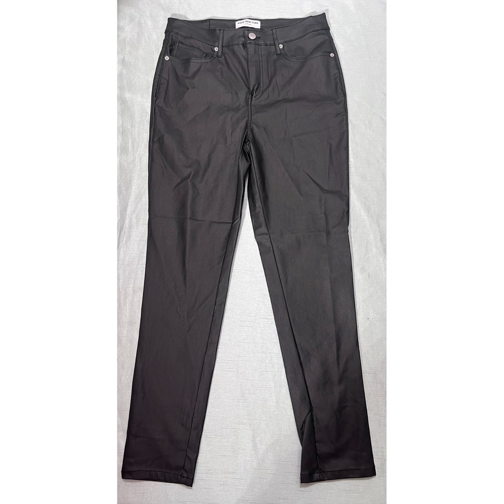 Marc New York Black Coated Jeans Size 10 High Rise Ankle